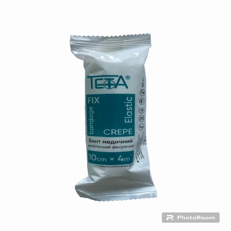 Бинт еластичний фіксуючий Teta®, 10cm x 4m